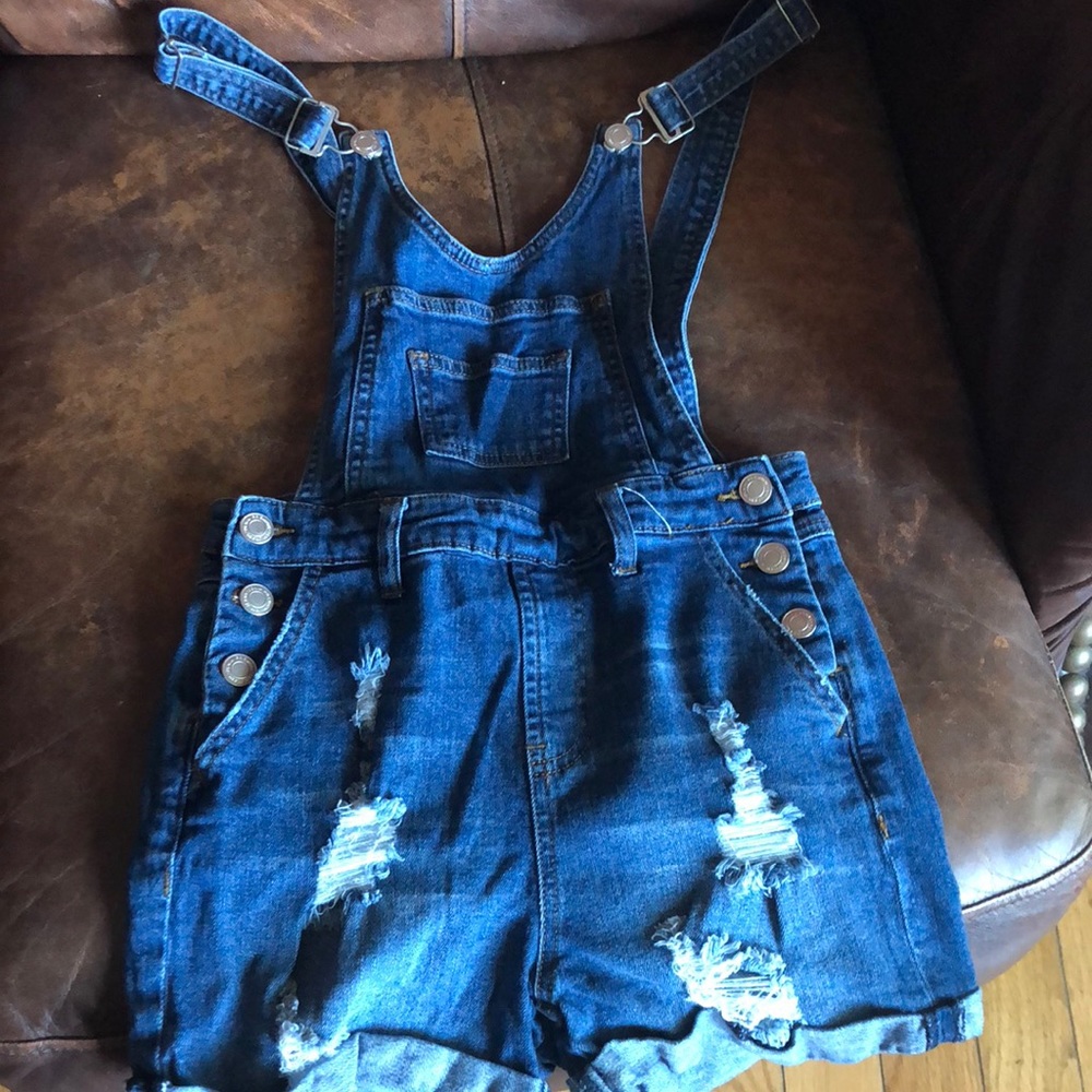 Denim overalls